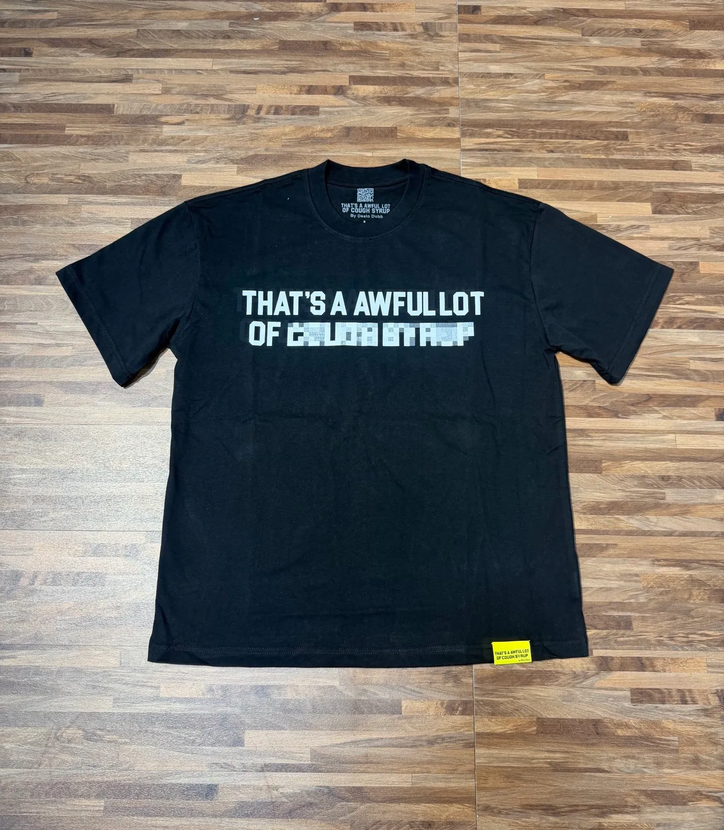 2243# Black/ ｜ THAT'S A AWFUL LOT OF COUGH SYRUP In Stock T （fabric):32 Sizes（size）：S-M L X L （colour）： Black）
